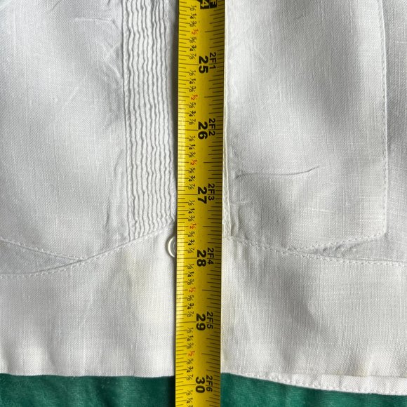 gorgeous, pristine 100% linen guayabera shirt from Mérida, Mexico - sz XL - Picture 11 of 12
